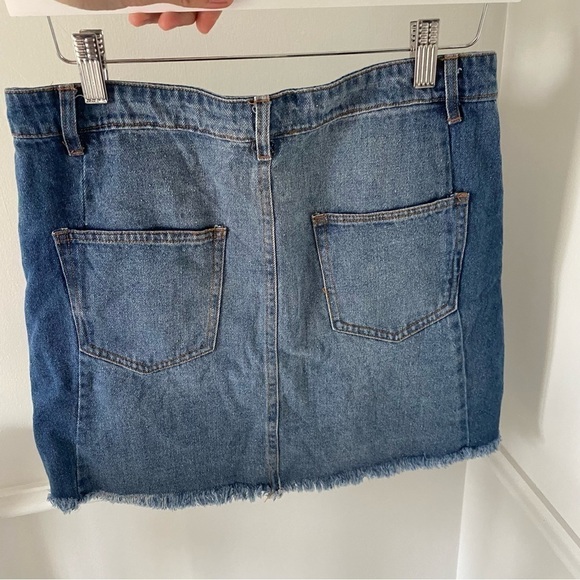 ALTER’D State Two Tone Denim Jean Skirt Medium - Picture 5 of 8